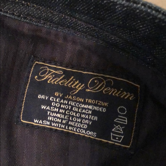 Fidelity Denim Dark Bootcut Jeans Size 32 / 12 - Picture 7 of 8